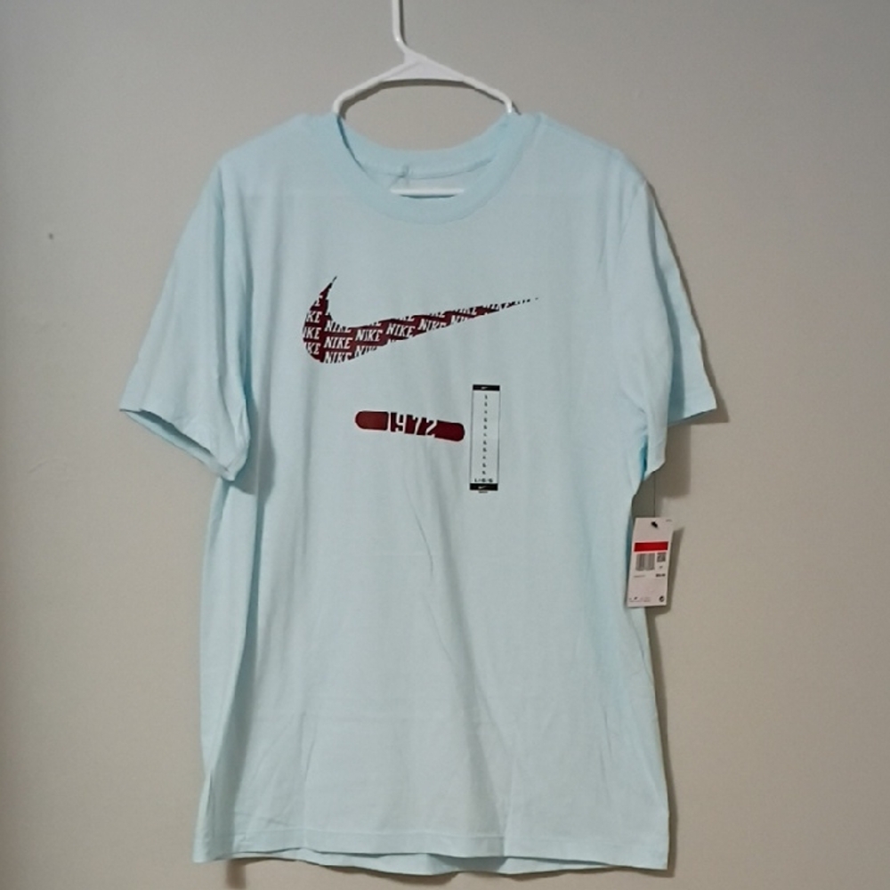 Nike Sky Blue Logo Tee